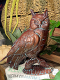 Owl with Verdigris Finish