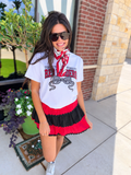 Texas Tech Gingham Bow T Shirt