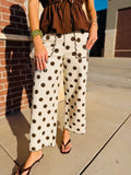 Brown Payton Polka Dot Pants
