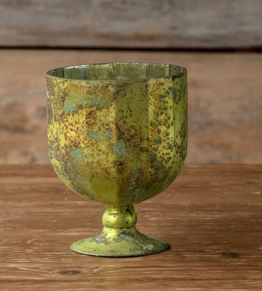 Antique Olive Chalice - Small