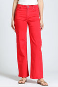 Red Mini Boot Jean