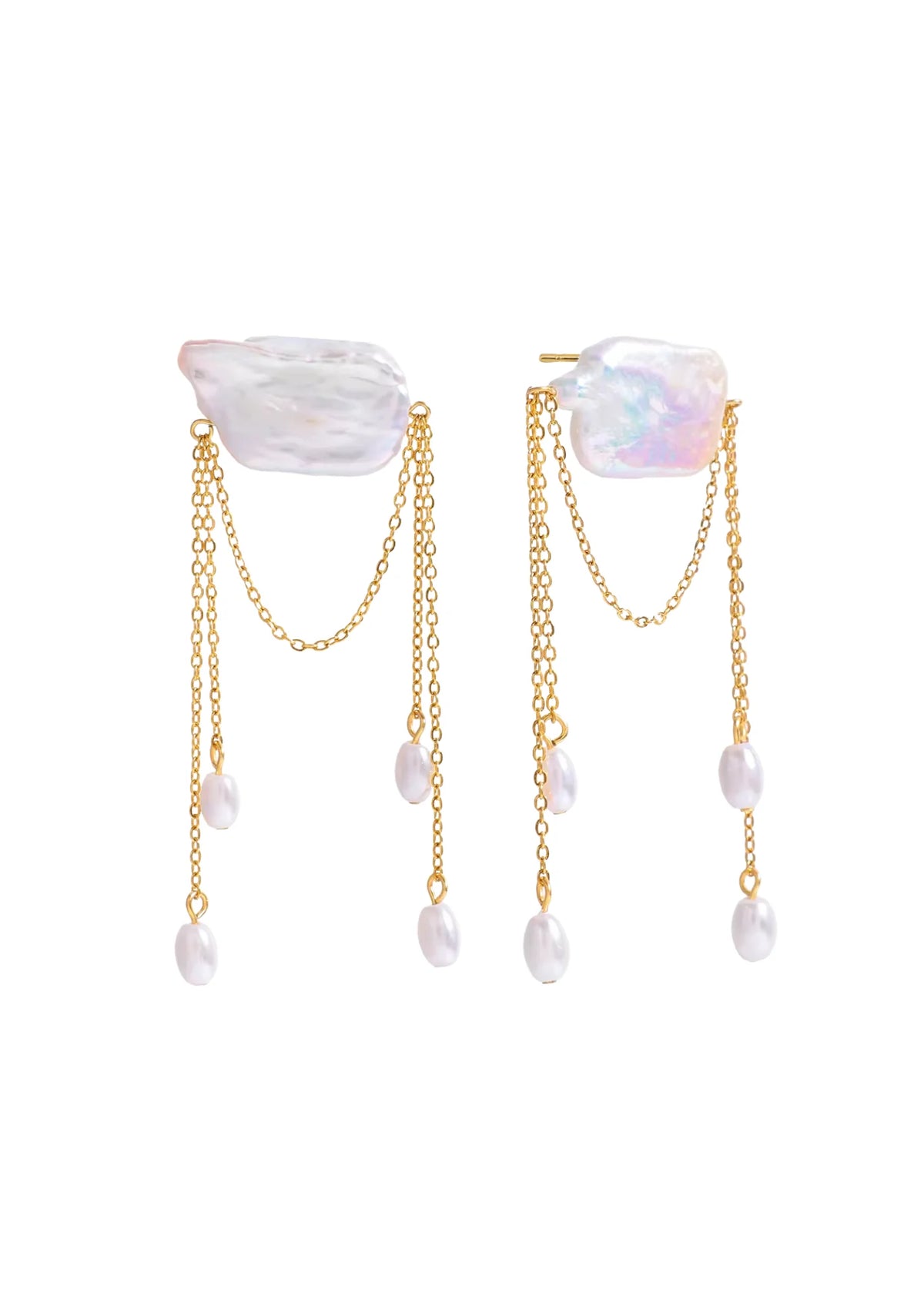 Greer Pearl Dangle Stud