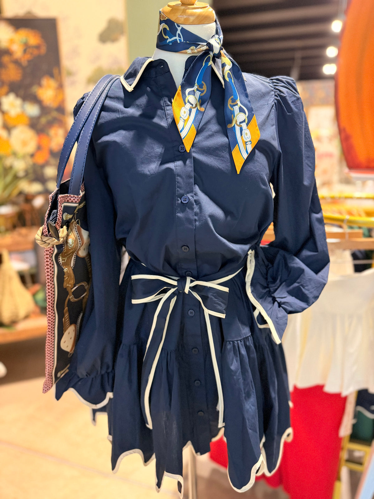 The Navy Nichole Dress