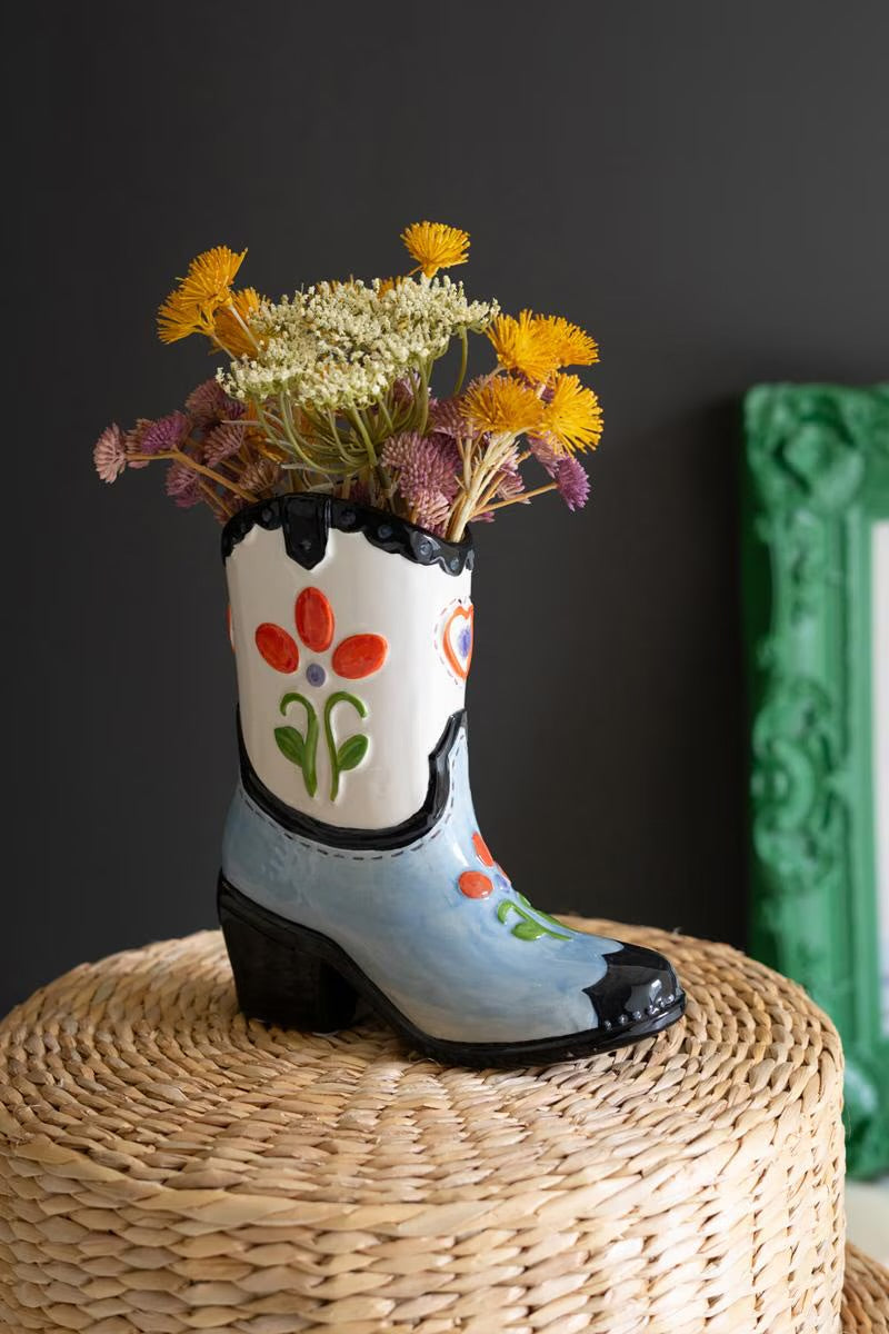 Ceramic Cowboy Boot