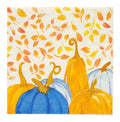Orange & Blue Pumpkin Napkins