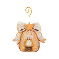 Gold Bow Manger & Baby Jesus Ornament