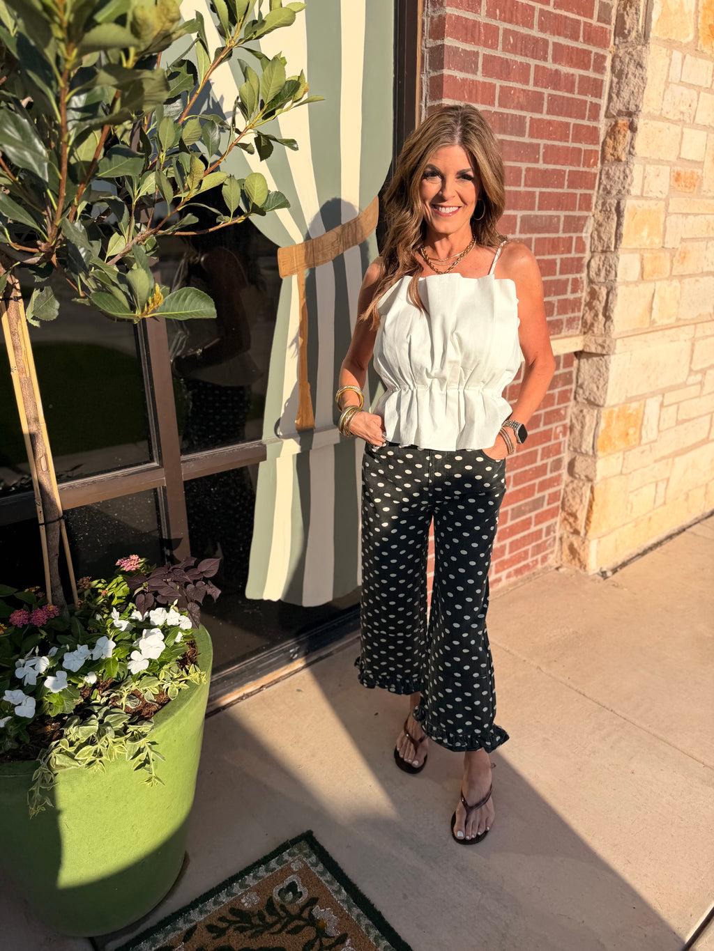 Black Betsy Polka Dot Pant