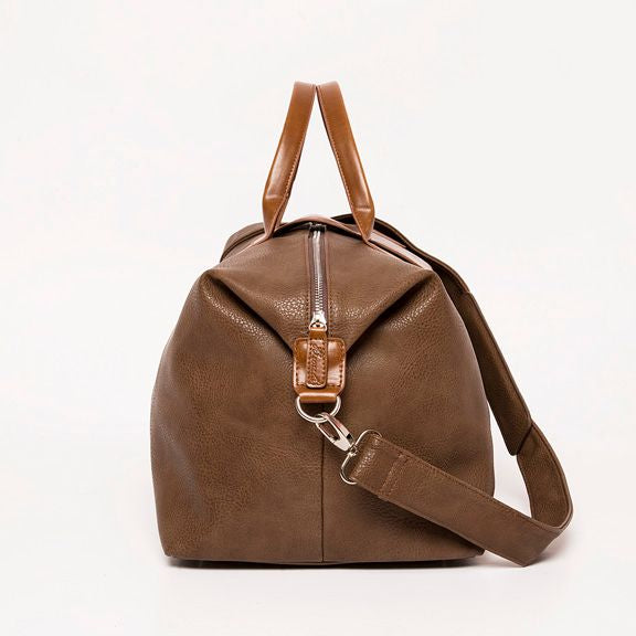 Alpha Leather Duffle (Chocolate Brown)