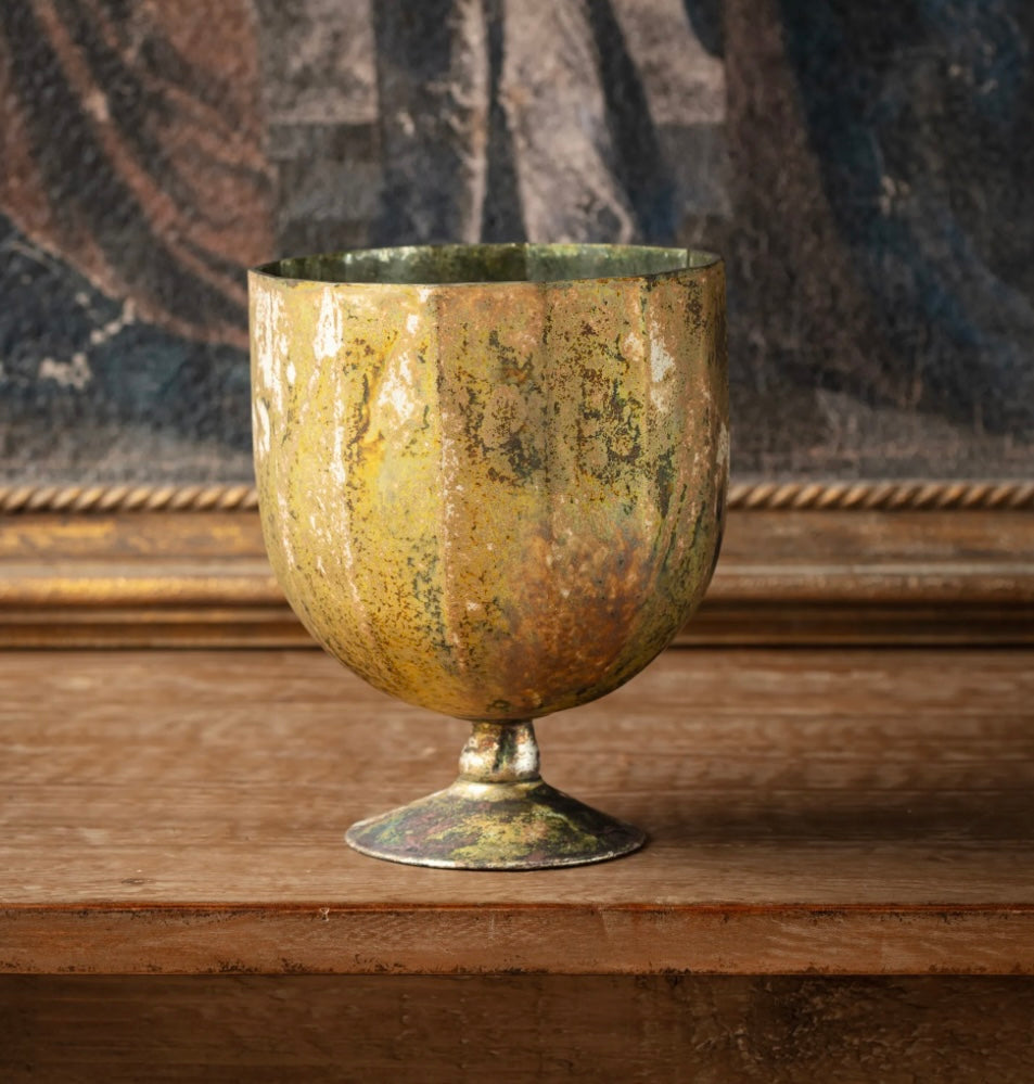 Antique Gold Mercury Glass - Large