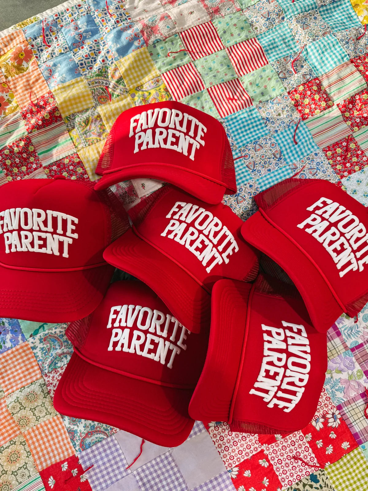 Favorite Parent Red Trucker