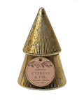 Metallic Christmas Tree Candle