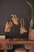 African Carved Animal Heads