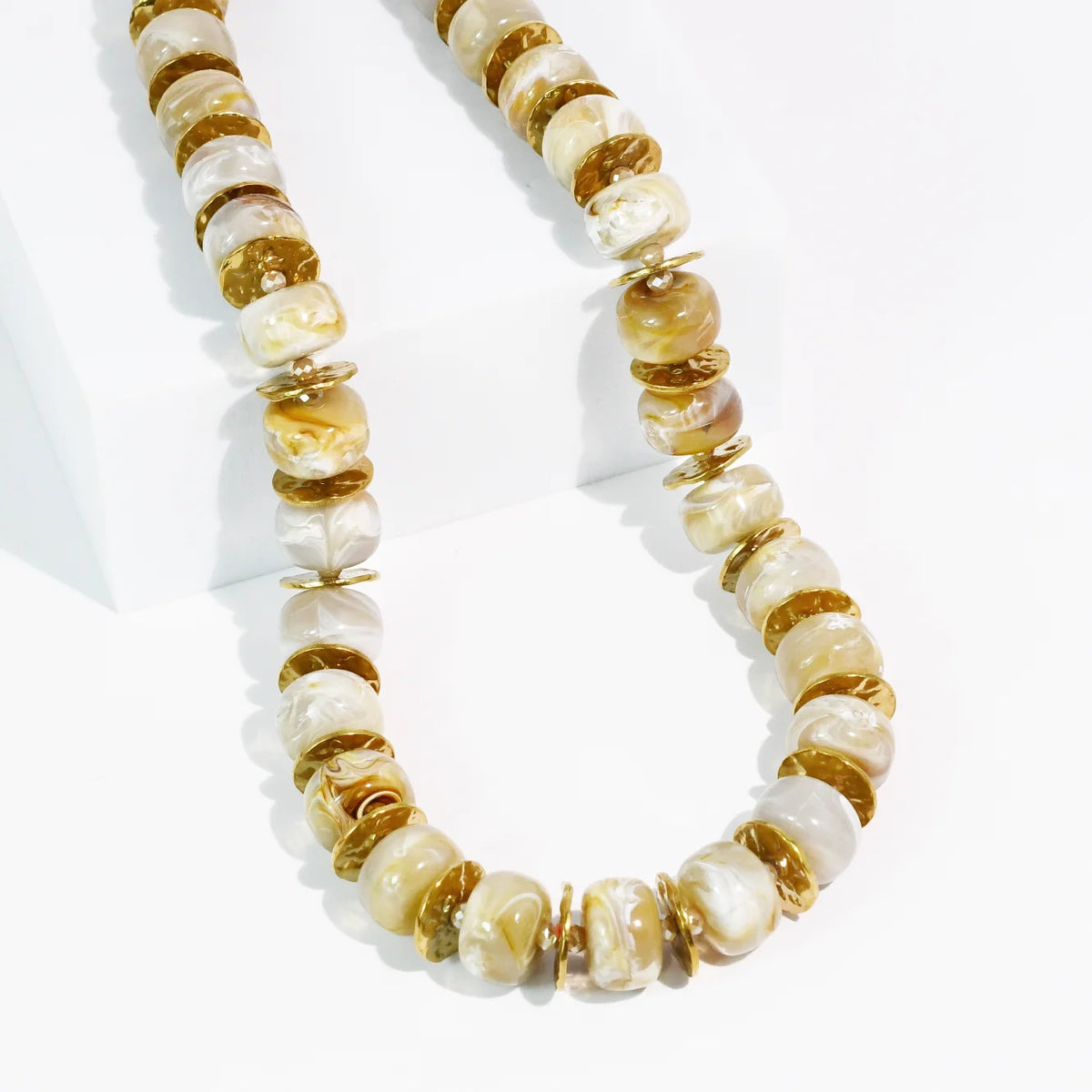 Golden Marble Necklace