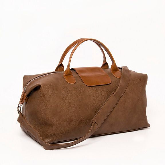 Alpha Leather Duffle (Chocolate Brown)