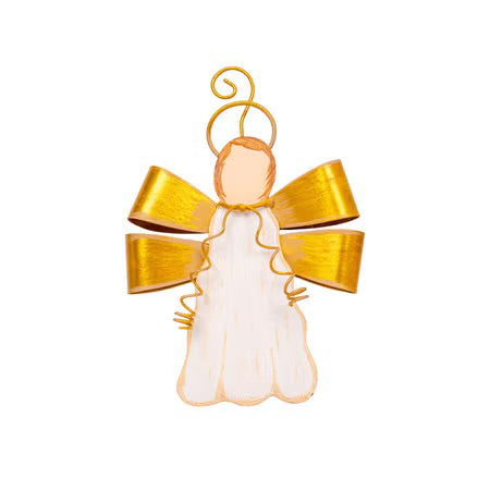 Gilded Ribbon Angel Ornament