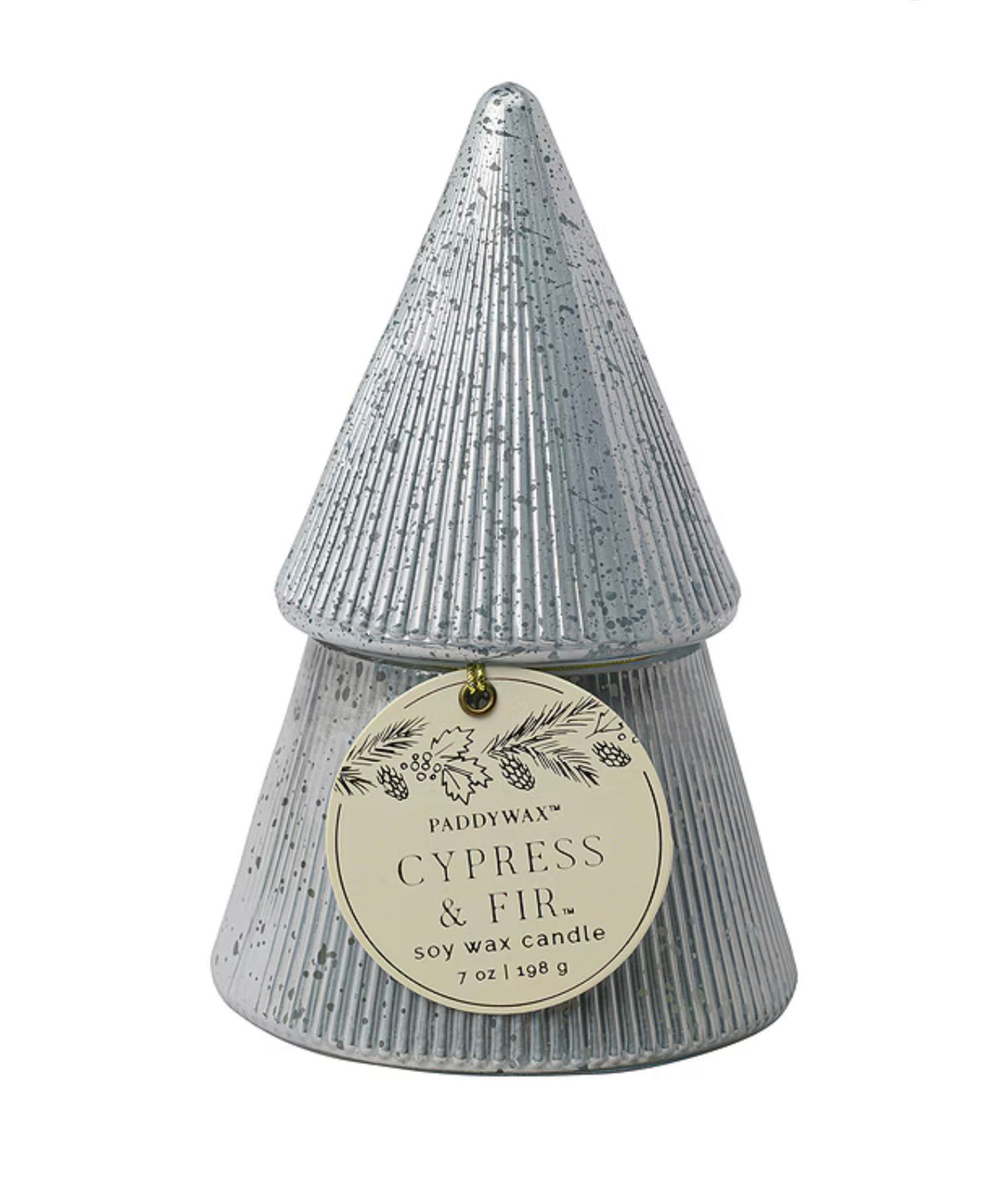 Metallic Christmas Tree Candle