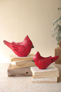 Metal Red Cardinals