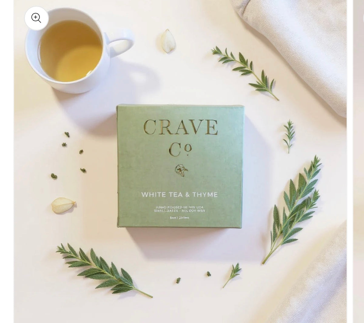 White Tea & Thyme Boxed Candle