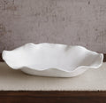 White Extra Large Oval Centerpiece