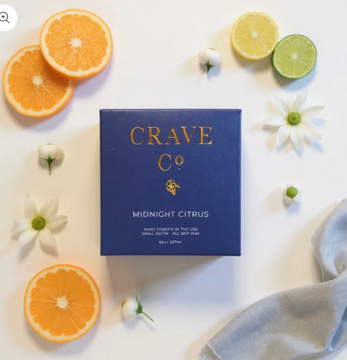 Midnight Citrus Boxed Candle