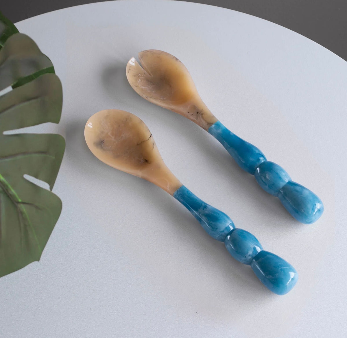 Rio Bubble Salad Servers - Blue