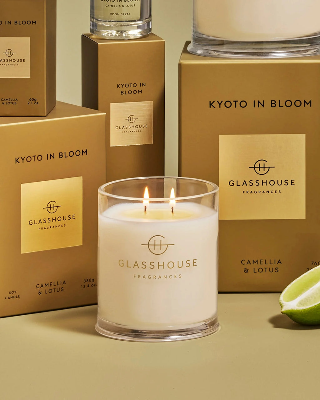 Kyoto In Bloom Glass House Candle