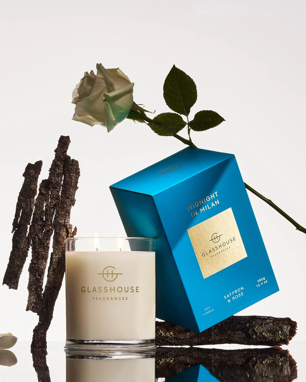 Midnight In Milan Glass House Candle