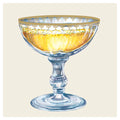 Champagne Coupe Cocktail Napkin Set of 20
