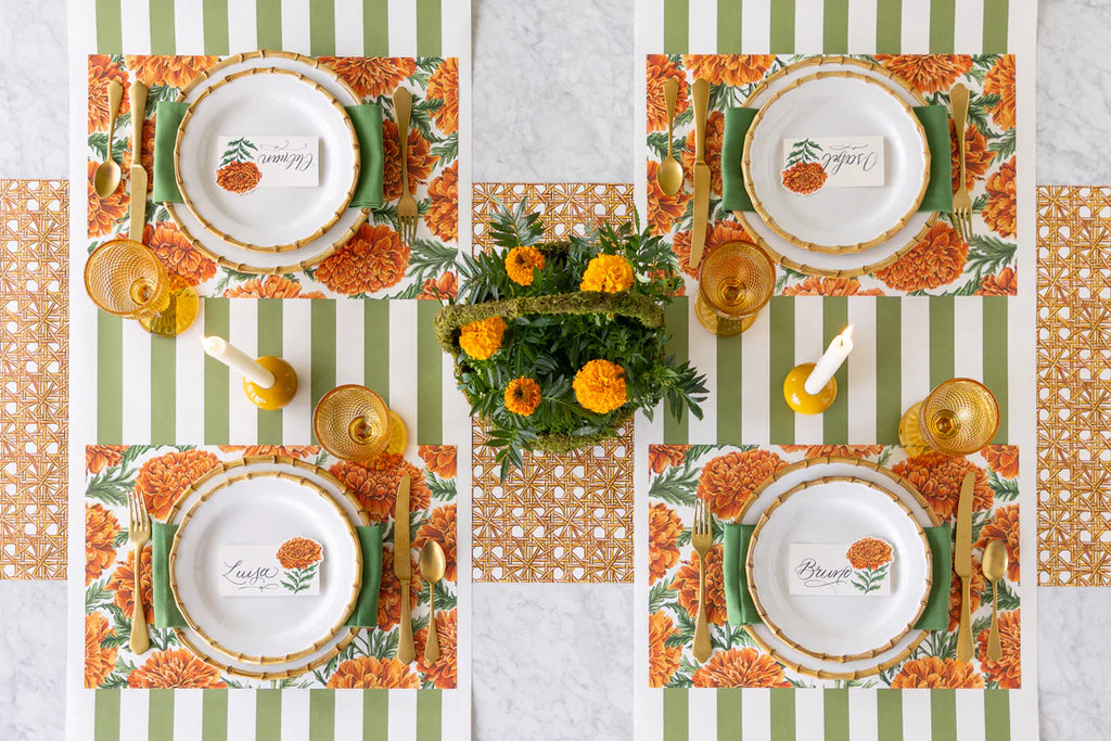 Kraft Green Classic Stripe Runner