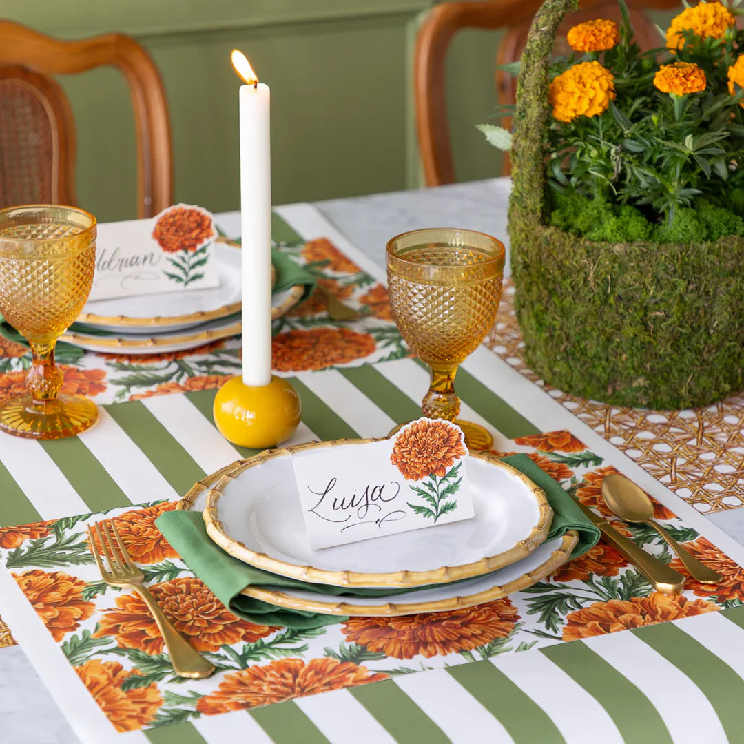 Kraft Green Classic Stripe Runner