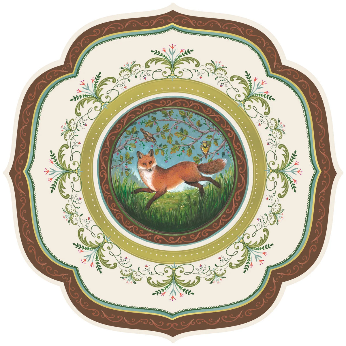 Die Cut Fanciful China Placement - 12 Sheets