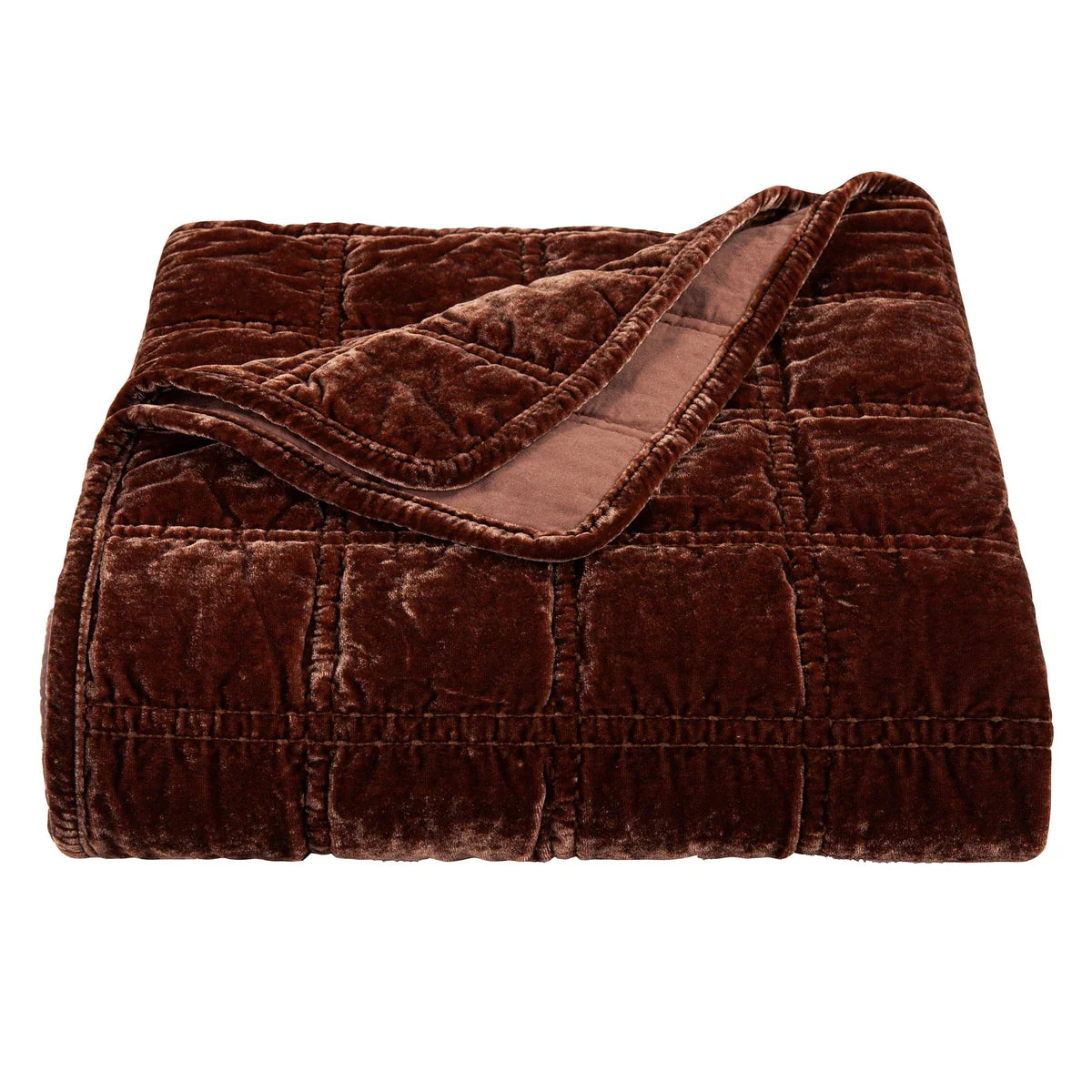 Stella Faux Silk Velvet Box Throw