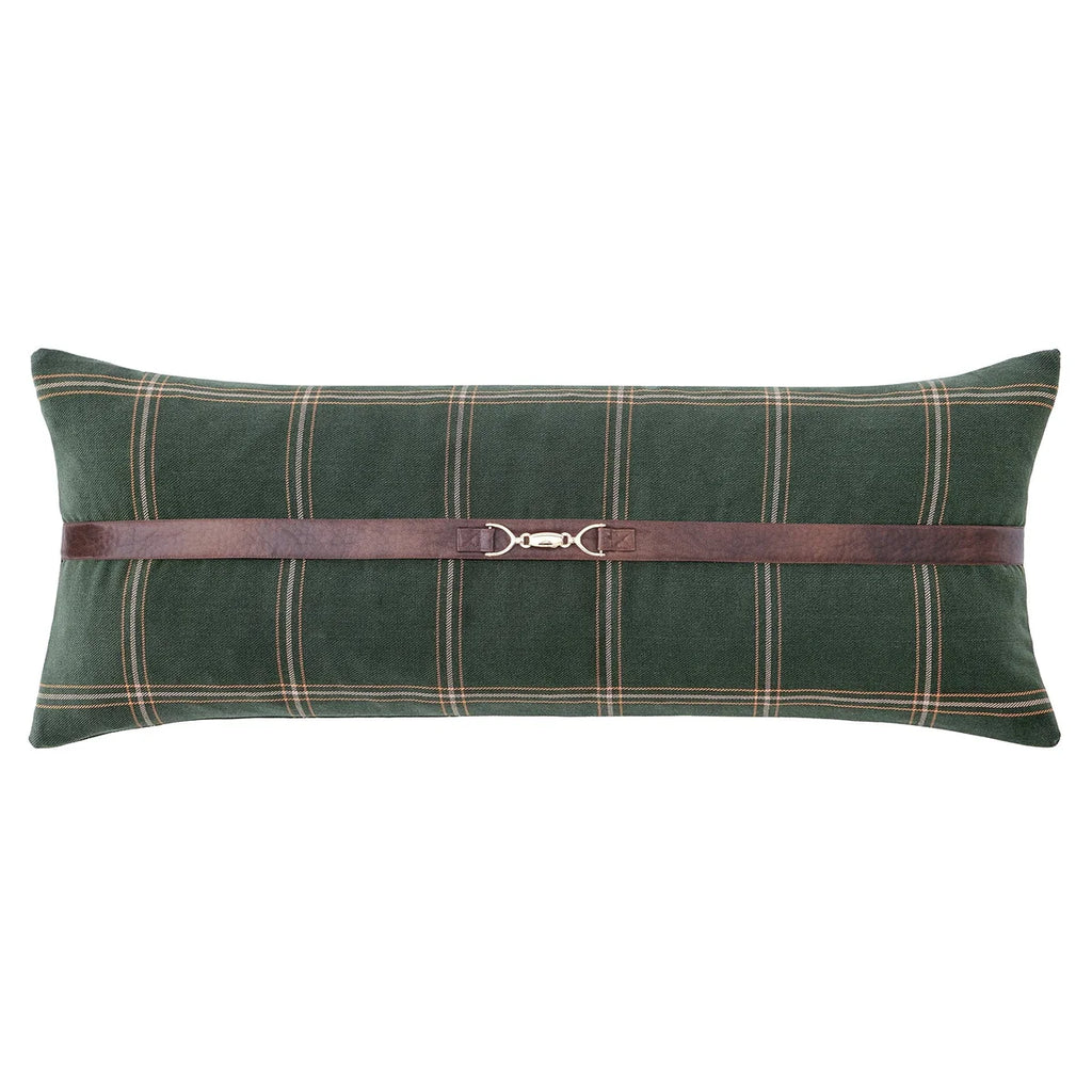 Windowpane Buckle Detailed Pillow