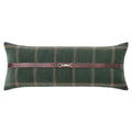 Windowpane Buckle Detailed Pillow