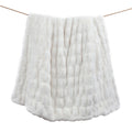 Ruched Rabbit Double-Sided Throw