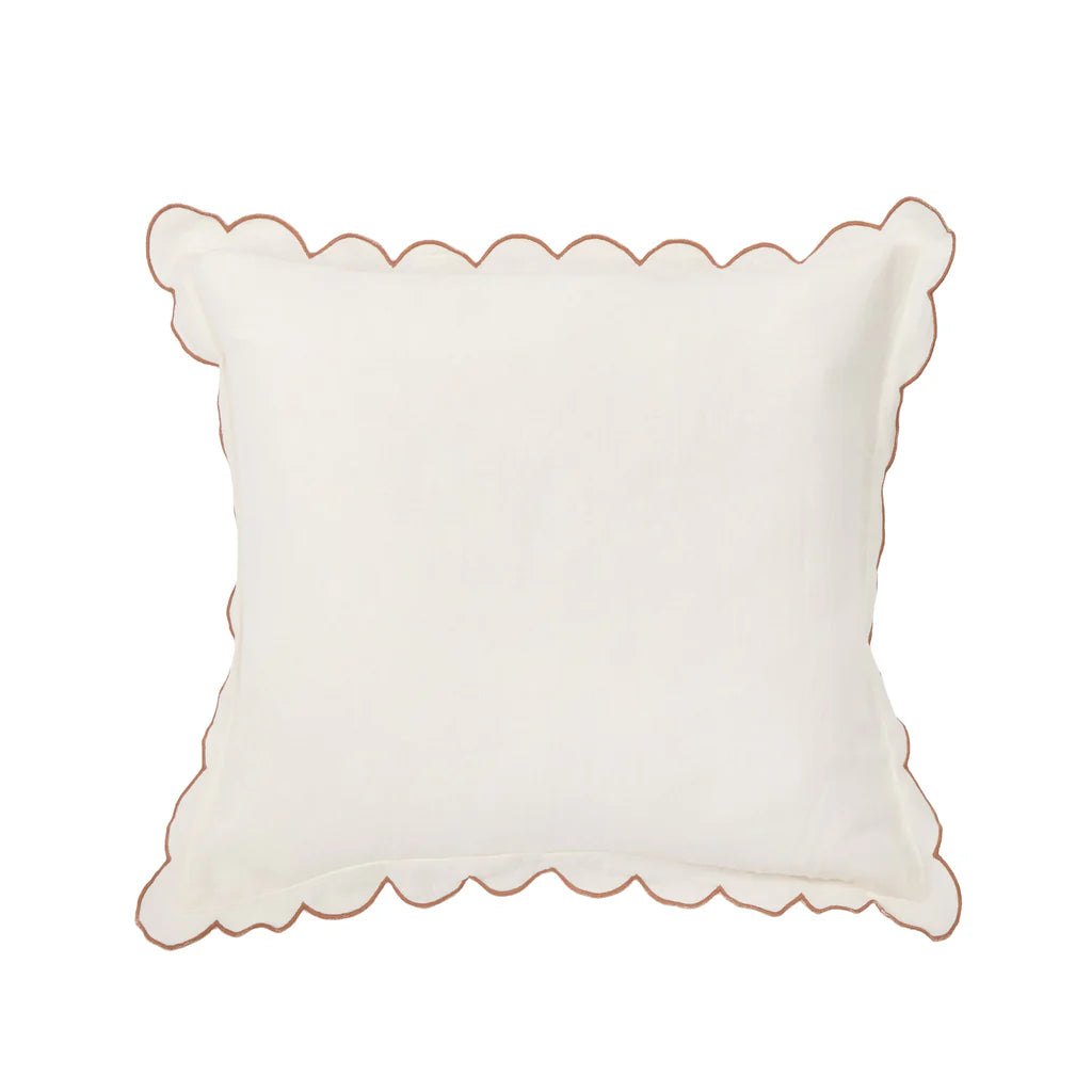 Kelly Sham - Terra Cotta/Cream