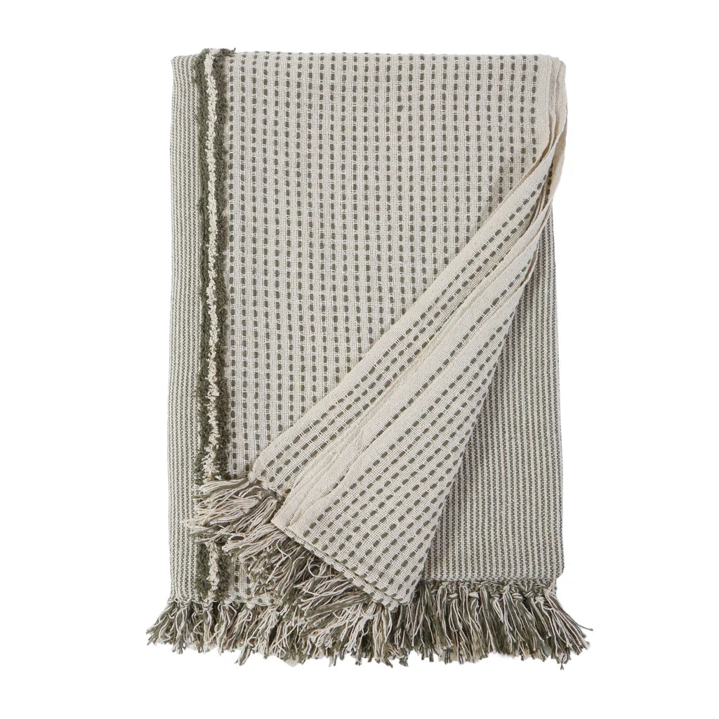 Jagger Oversized Throw - Moss